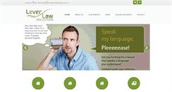Desktop Screenshot of leverlaw.com.au